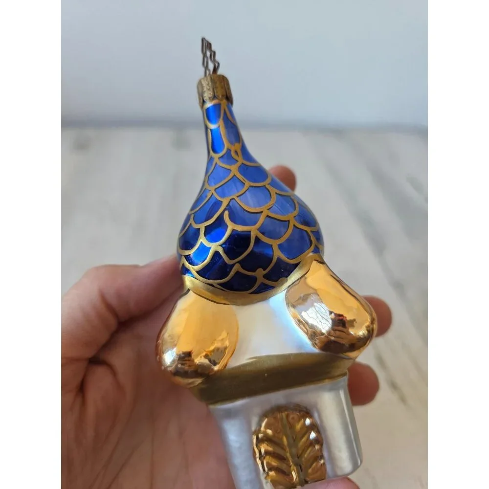Moroccan glass mercury ornament building Xmas‎ tree vintage